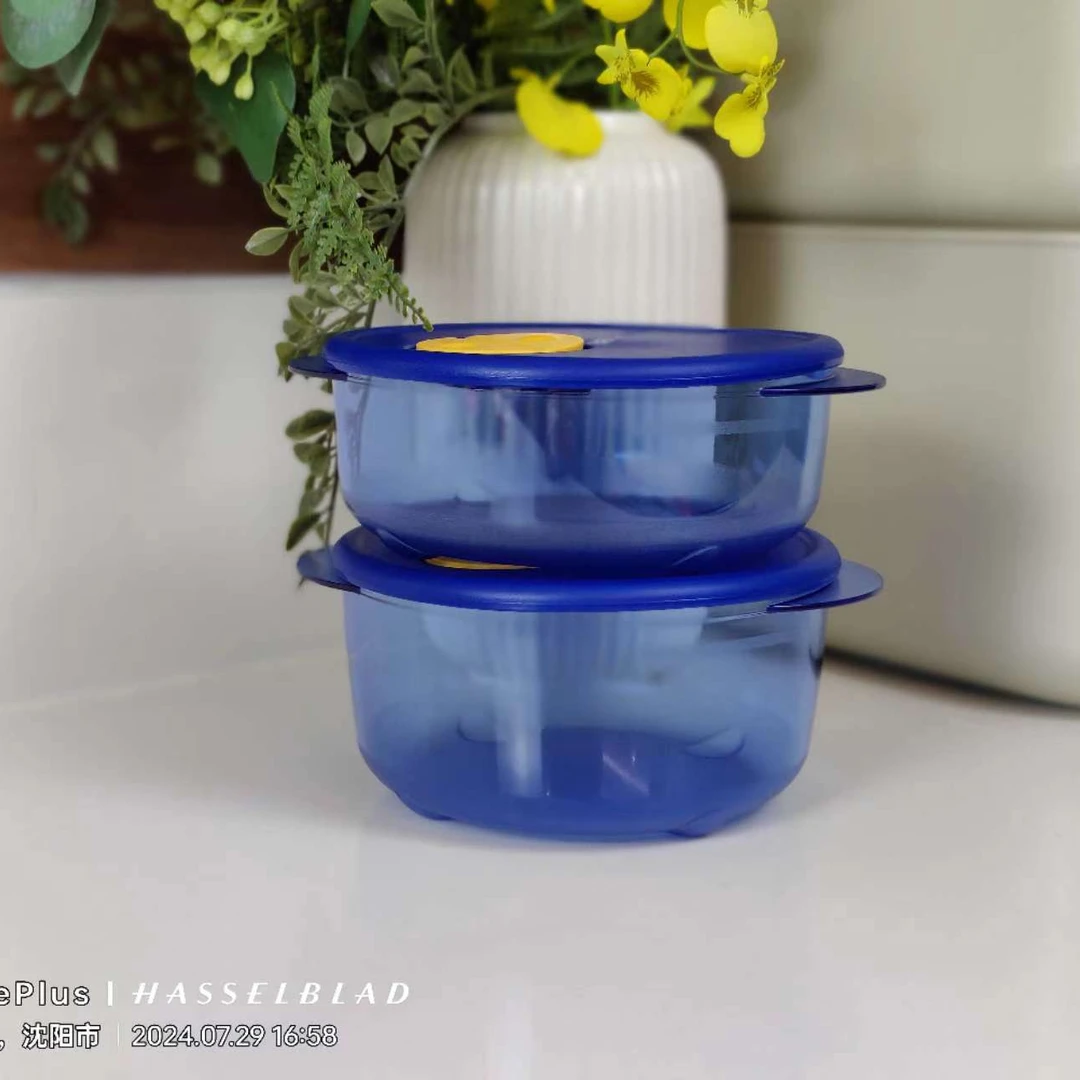 （外）欢宴微波碗 0.6升/0.8升  蓝色   可微波 可冷冻 可冷藏