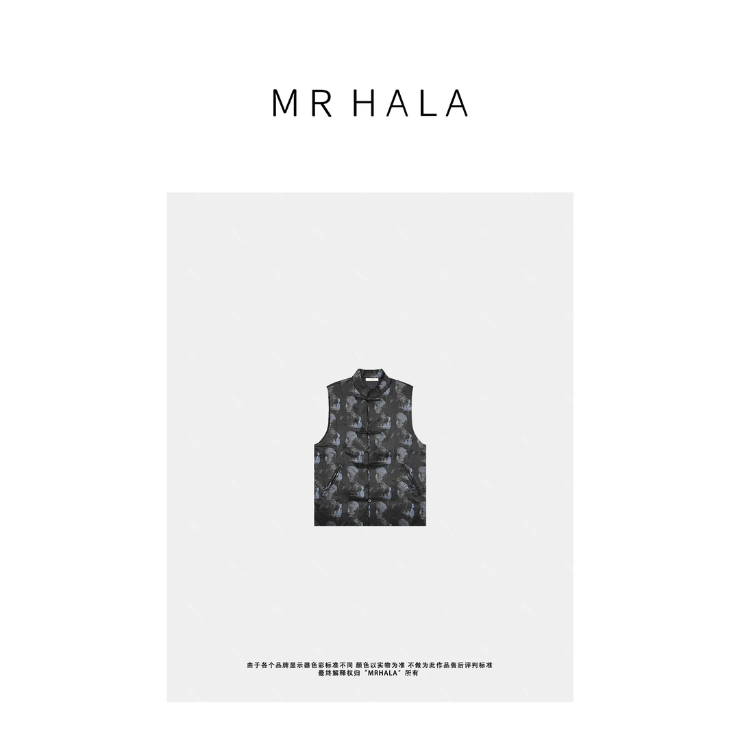 MRHALA 化镜真丝两面手工盘扣马甲女 LW40353