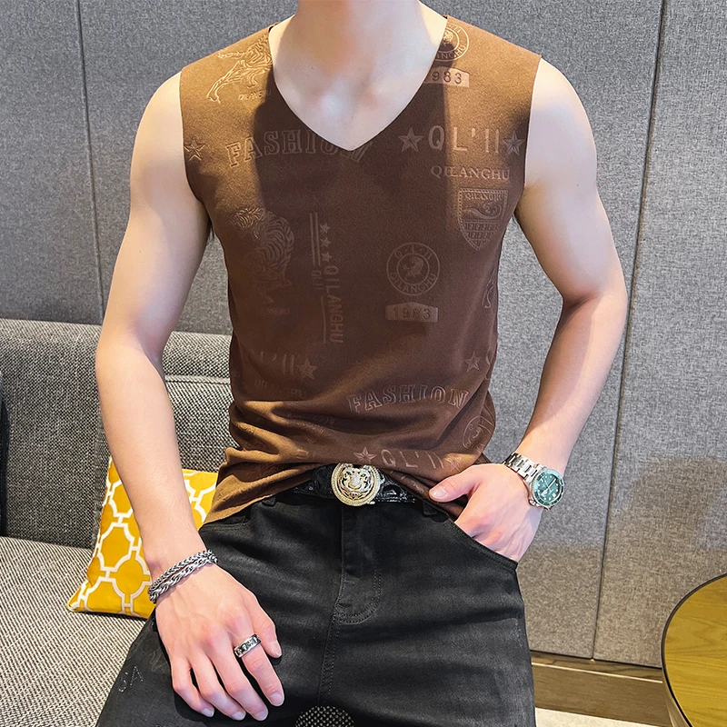 【两件装 双面德绒背心】秋冬高档磨绒无痕压花保暖内衣舒适马甲