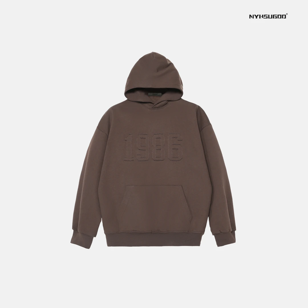 NYHSUGOO/南乙T002早秋新款韩系情侣上衣男慵懒休闲百搭连帽款