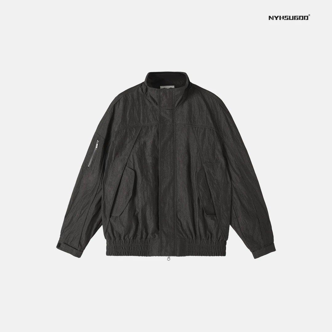 NYHSUGOO/南乙3121秋季男士致橡树美式休闲夹克百搭立领新款外套