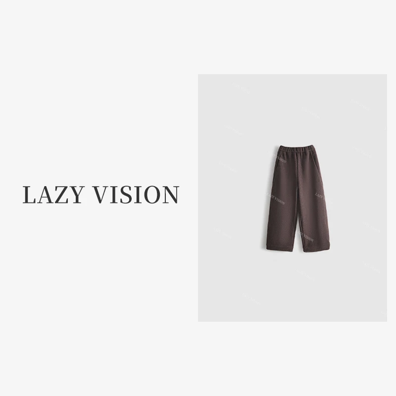 LAZYVISION/【山本裤】羊毛混纺加厚阔腿镰刀休闲裤ZMD-23923