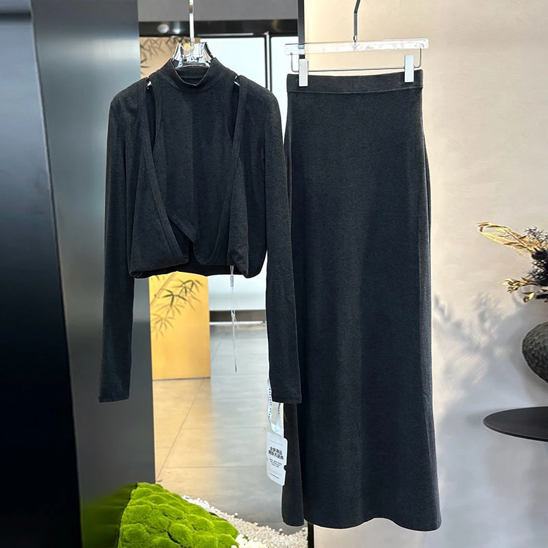 设计师品牌RODERICWONG修身显瘦多穿上衣女半裙