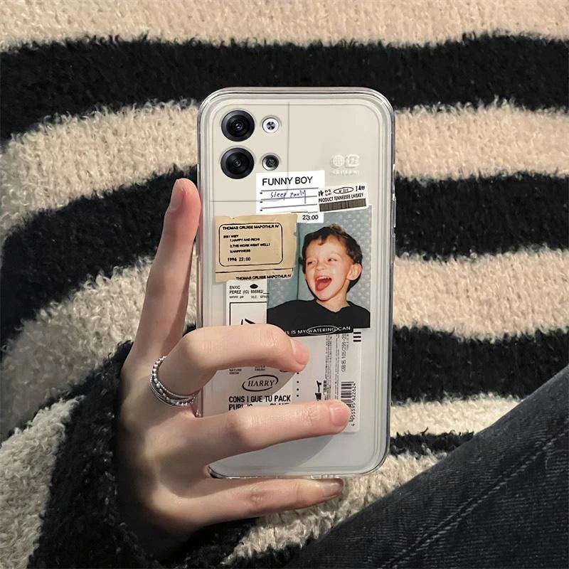 opporeno9手机壳网红潮牌日韩哇哦男孩女孩小众透明全包防摔磨砂