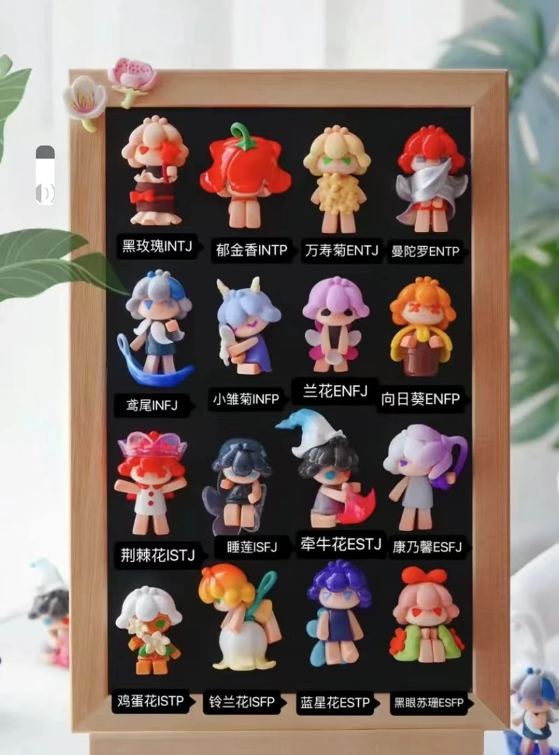 【默认拆盒】贴贴乐 正版黑玩SOLY MINI盲盒手办二代花园全人格萌粒