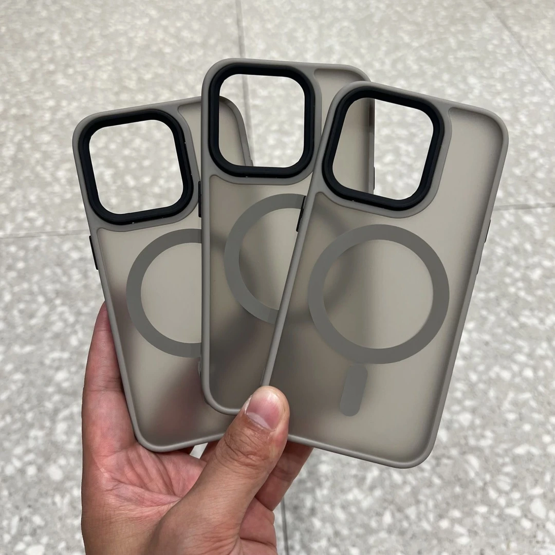 keyeke磁吸磨砂适用苹果15ProMax手机壳iphone14硬壳13防摔12/11
