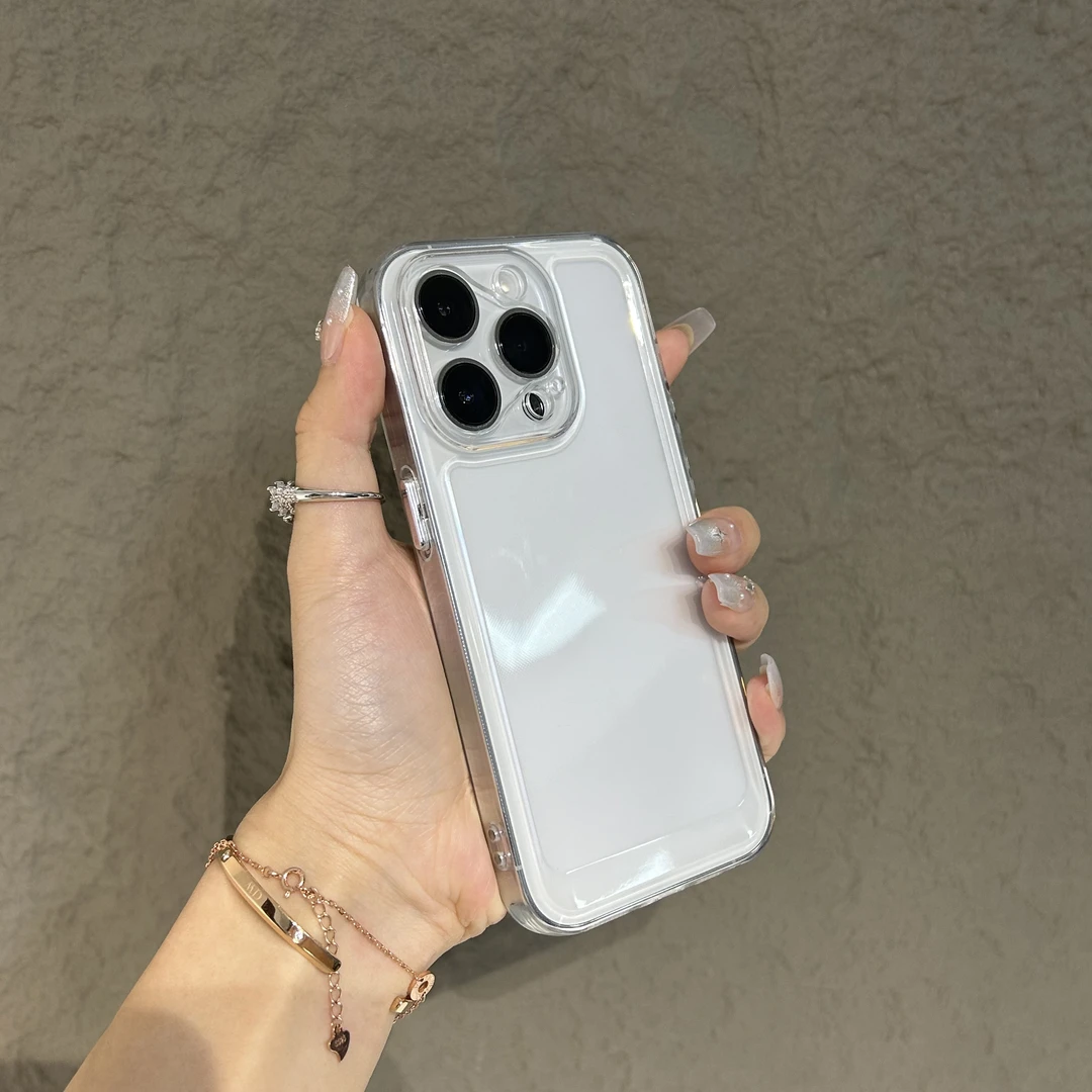高级透明适用苹果15手机壳iPhone14promax简约13防摔12男女11软壳