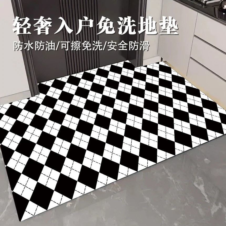 【皮革】免洗脚垫门垫入户门可擦门口防滑玄关耐脏进门裁剪地垫