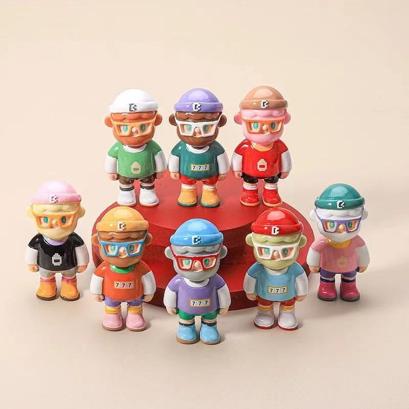 【小老头一套】网红车载办公室摆件可爱钥匙扣手工DIY