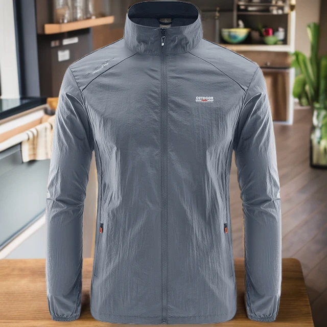 防晒衣男2025新款夏季薄款透气防紫外线户外运动钓鱼速干皮肤衣