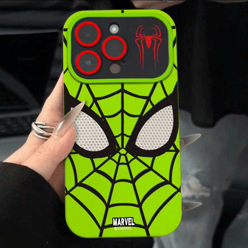 英文蜘蛛侠视窗款适用苹果14手机壳iphone13promax全包12硅胶11/x