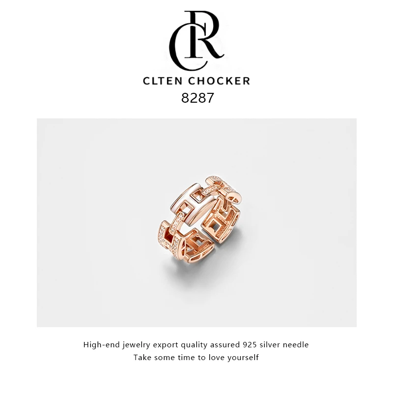 铜合金贝壳戒指 8287 H气质开口戒指时尚小众