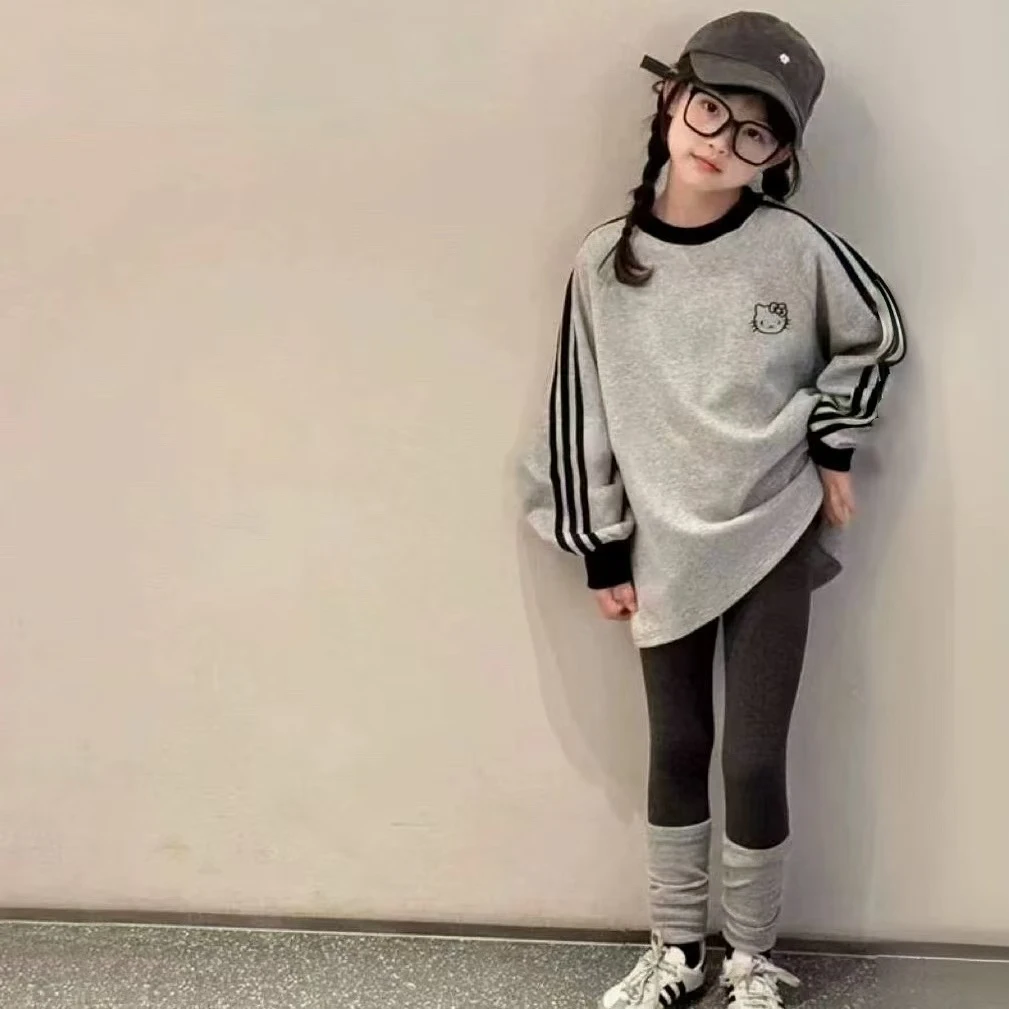 【卫衣裙套装】洋气秋冬爆款儿童潮流女童加绒羊羔绒卫衣裙网红款