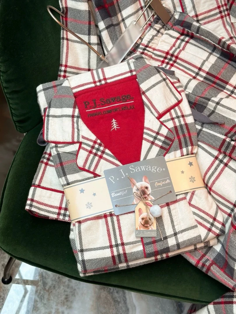 包邮 出口美国PJS纯棉磨毛轻奢家居服 越洗越软秋冬季男士时尚