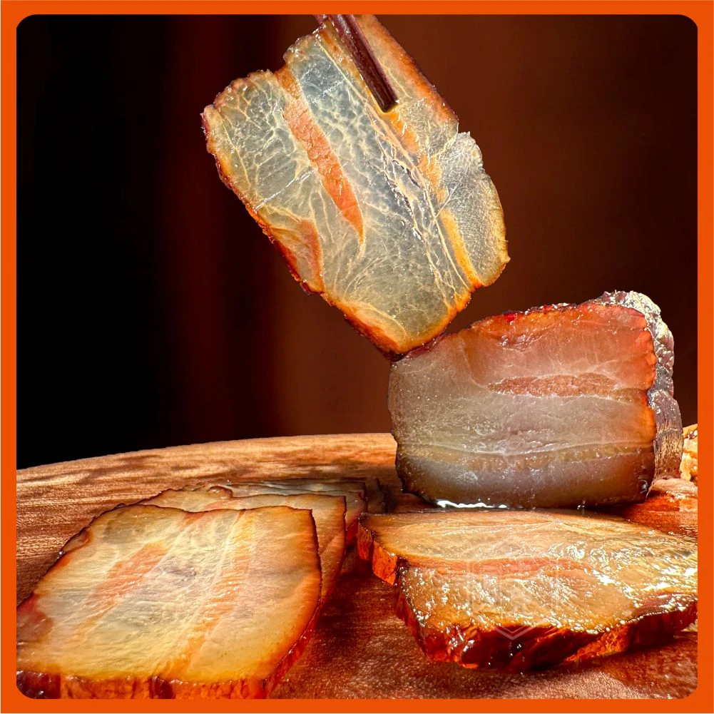 湖南特产柴火烟熏腊肉肥瘦五花腌制传统腊肉四川特产柴火烟熏腊肉