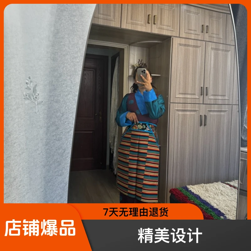 白玛金拉萨传统服高端丝缎藏服三件套秋冬冬季