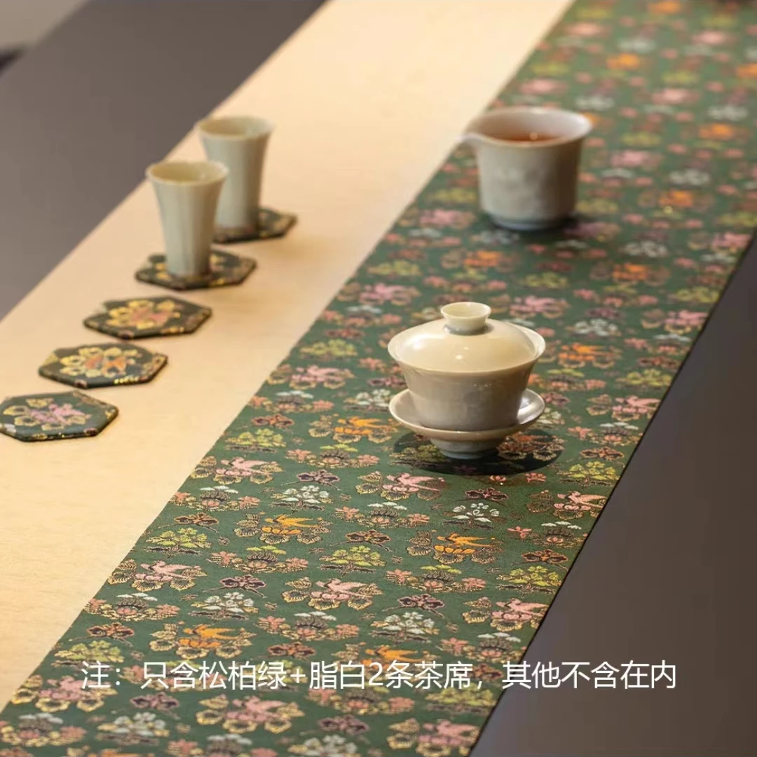 知舍 瑞彩玄鸟纹茶席套组