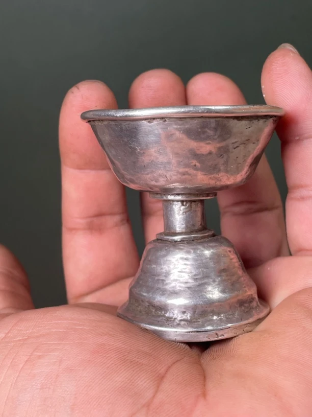 藏传年份好的油灯银材先联系商家后拍