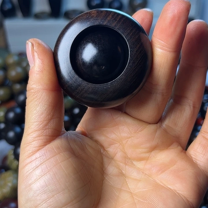 木紫光檀转转一个豆豆