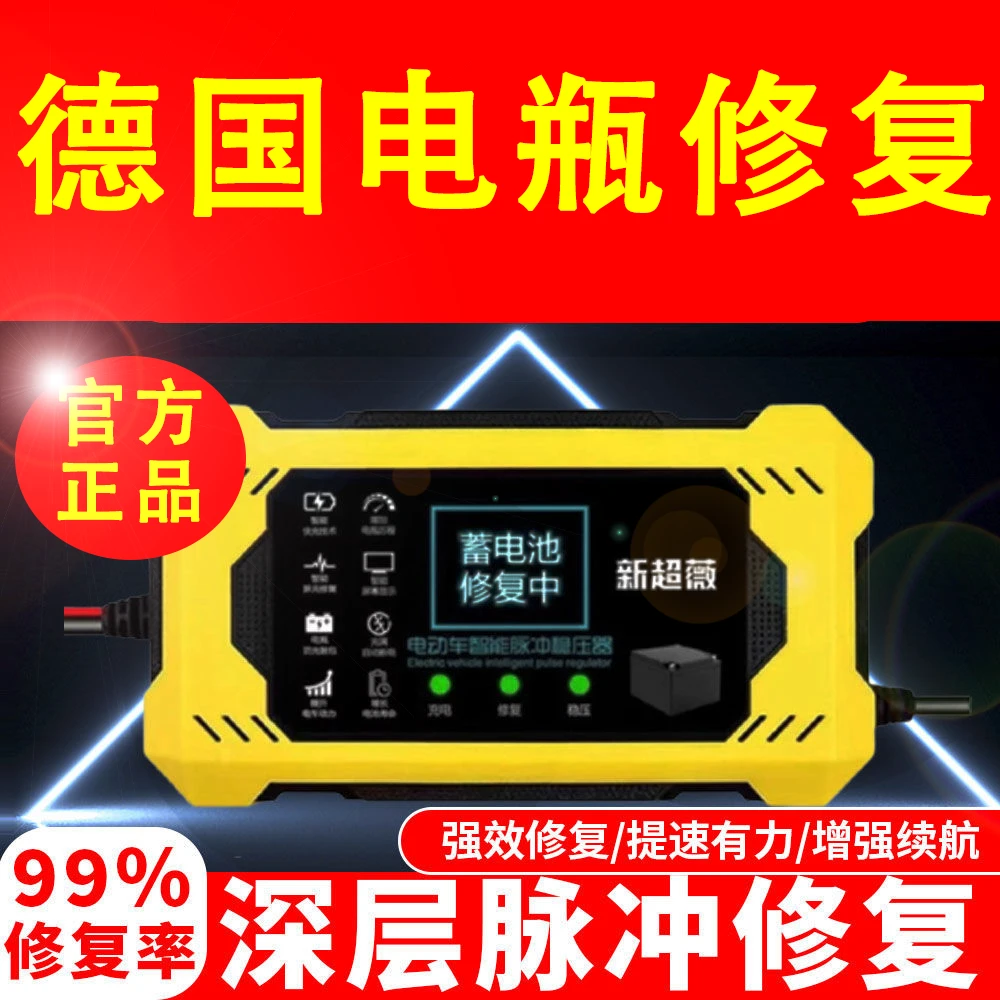专业电池修复脉冲修复充电器脉冲修复器电动车充电伴侣清仓锂电瓶