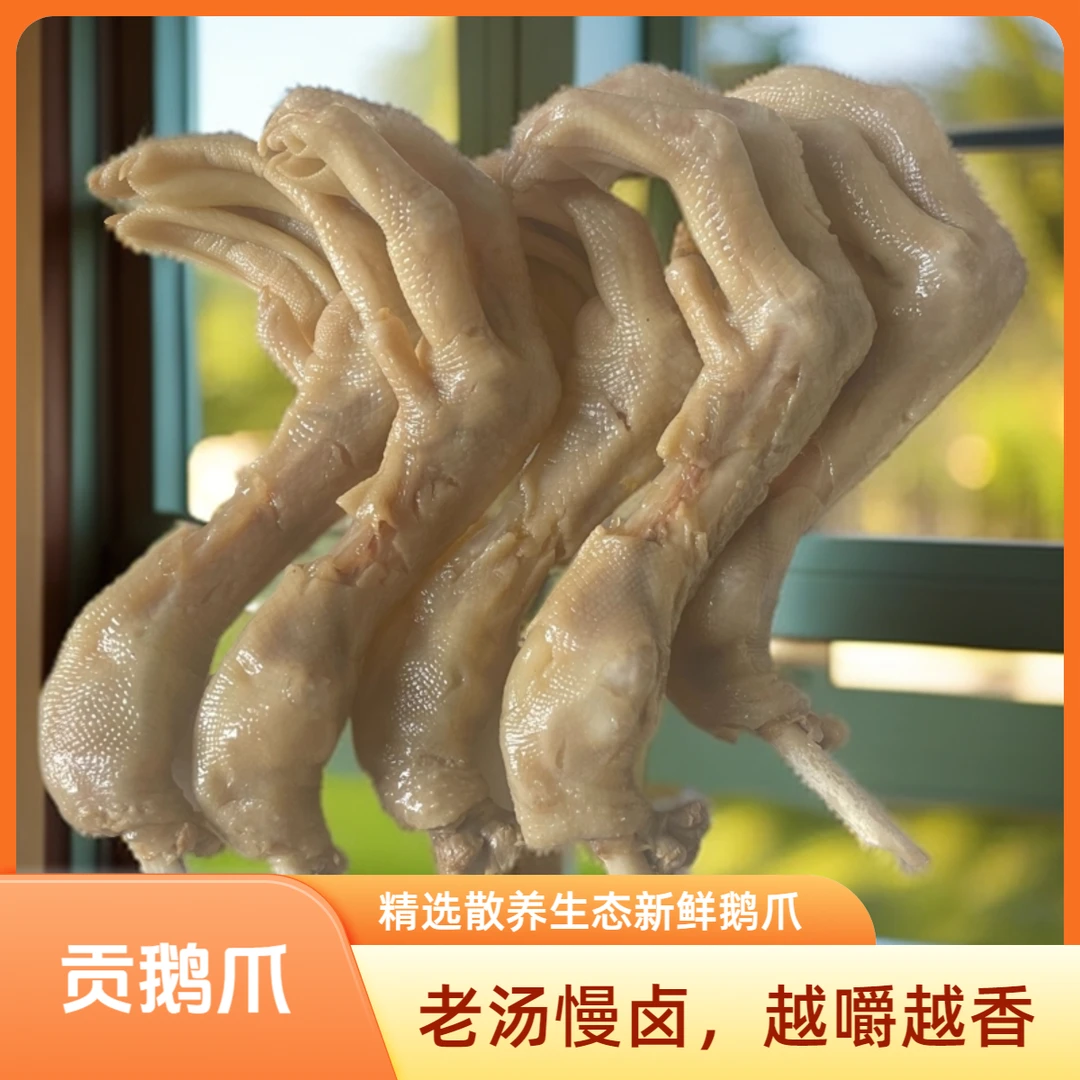 庐大鹅吴山贡鹅爪500g开袋即食合肥特产老汤原卤