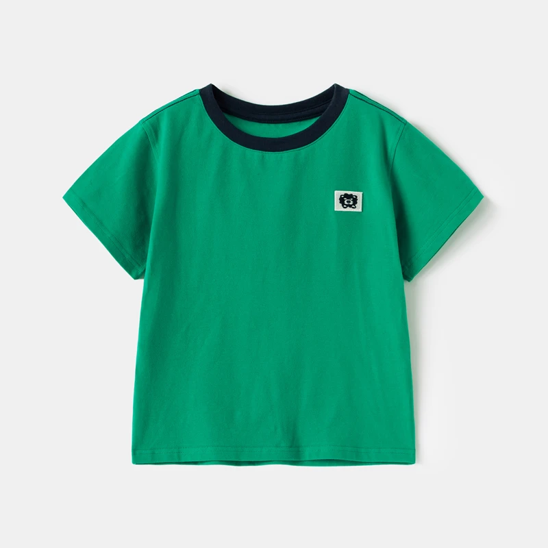 外贸童装男童中大童百搭款打底衫 儿童短袖T恤半袖汗衫上衣夏装