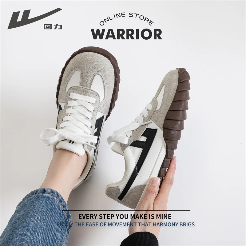 Warrior/回力夏季新款厚底德训鞋女款百搭休闲潮流时尚复古春季鞋