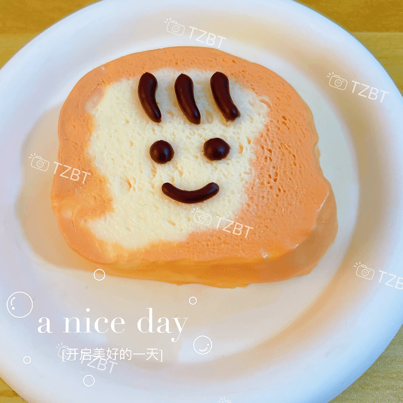 【笑拉三毛厚吐司】【爆浆水感/慢回弹】纯手工DIY食品硅胶捏捏