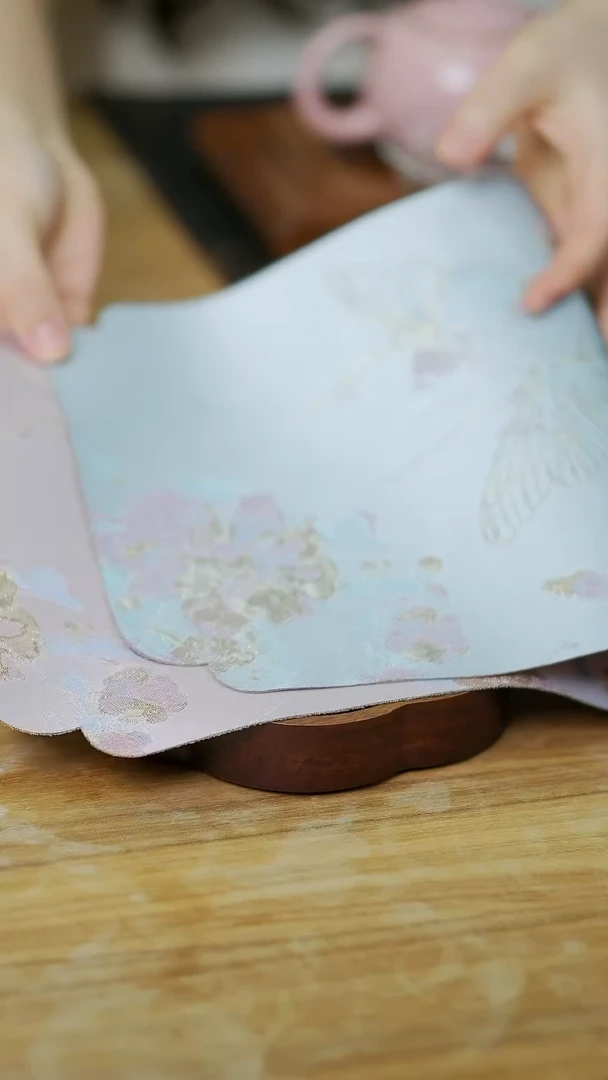 【闪购商品】瓷玻璃双面织锦茶席蝶恋花
