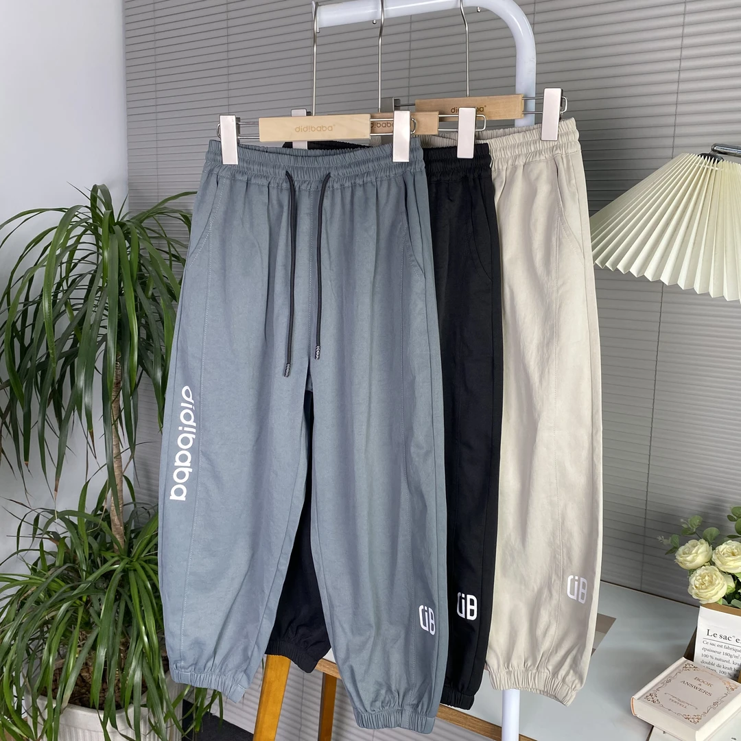 DIDIBABA/滴滴巴巴男童2024夏款休闲时尚百搭运动束脚长裤YB5301