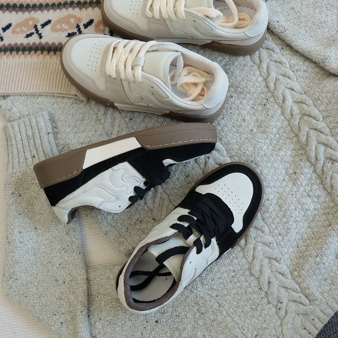 prettyburlu/朴露新款运动休闲女鞋板鞋潮鞋运动鞋德训鞋复古潮流