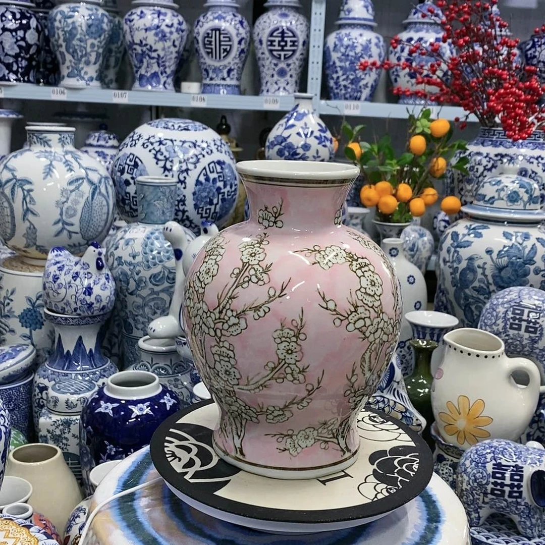 【闪购商品】摆件石榴瓶瓷器……………………