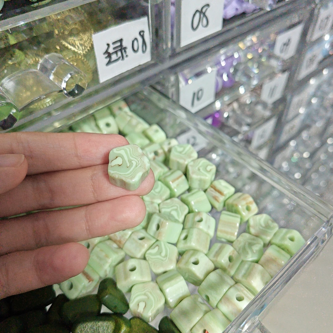 【绿色小份合集】diy手工串珠配件，亚克力珠子 ，手工珠子，手链串珠