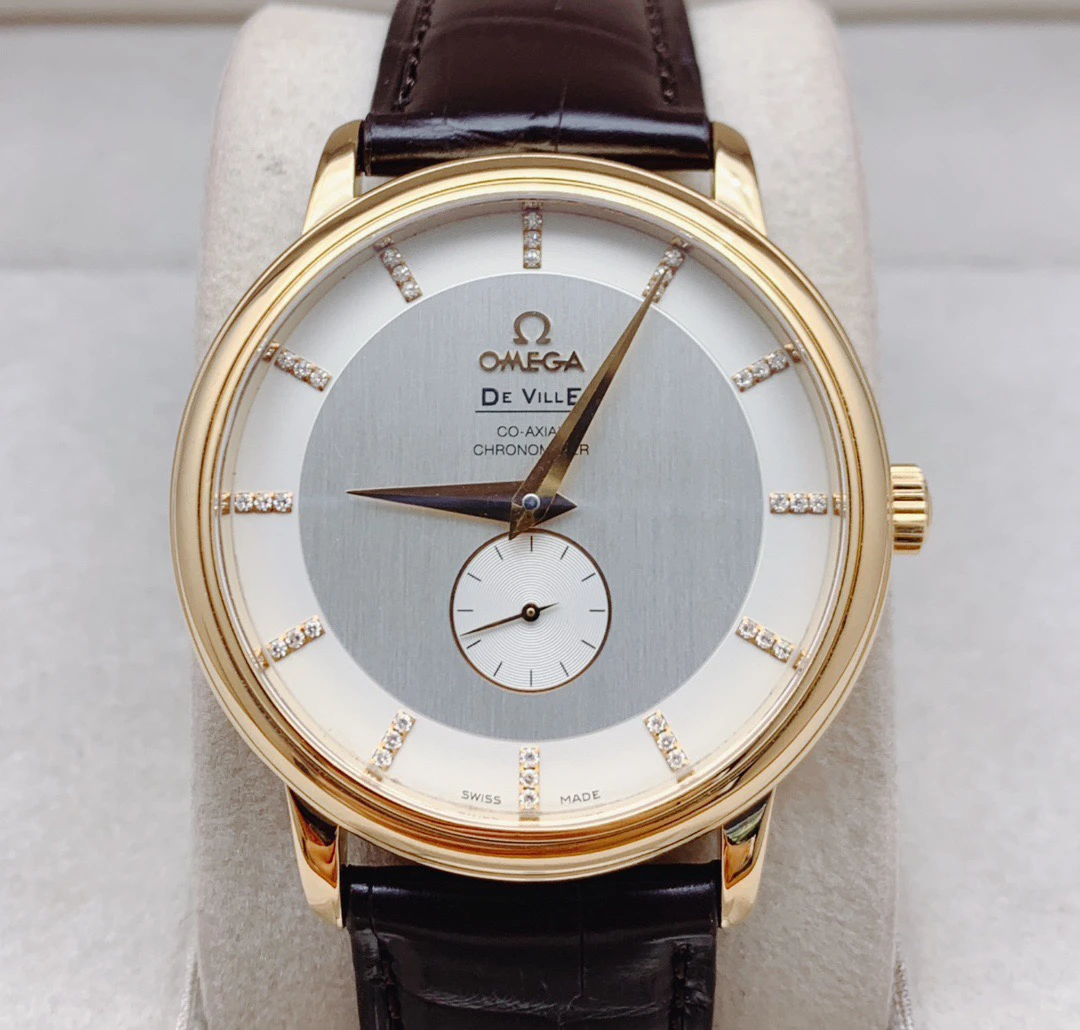99新 Omega/欧米茄 蝶飞 39mm 钻刻黄金 自动机械