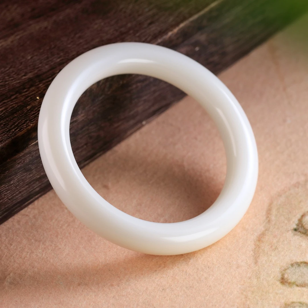 白玉世家和田玉米达圆镯