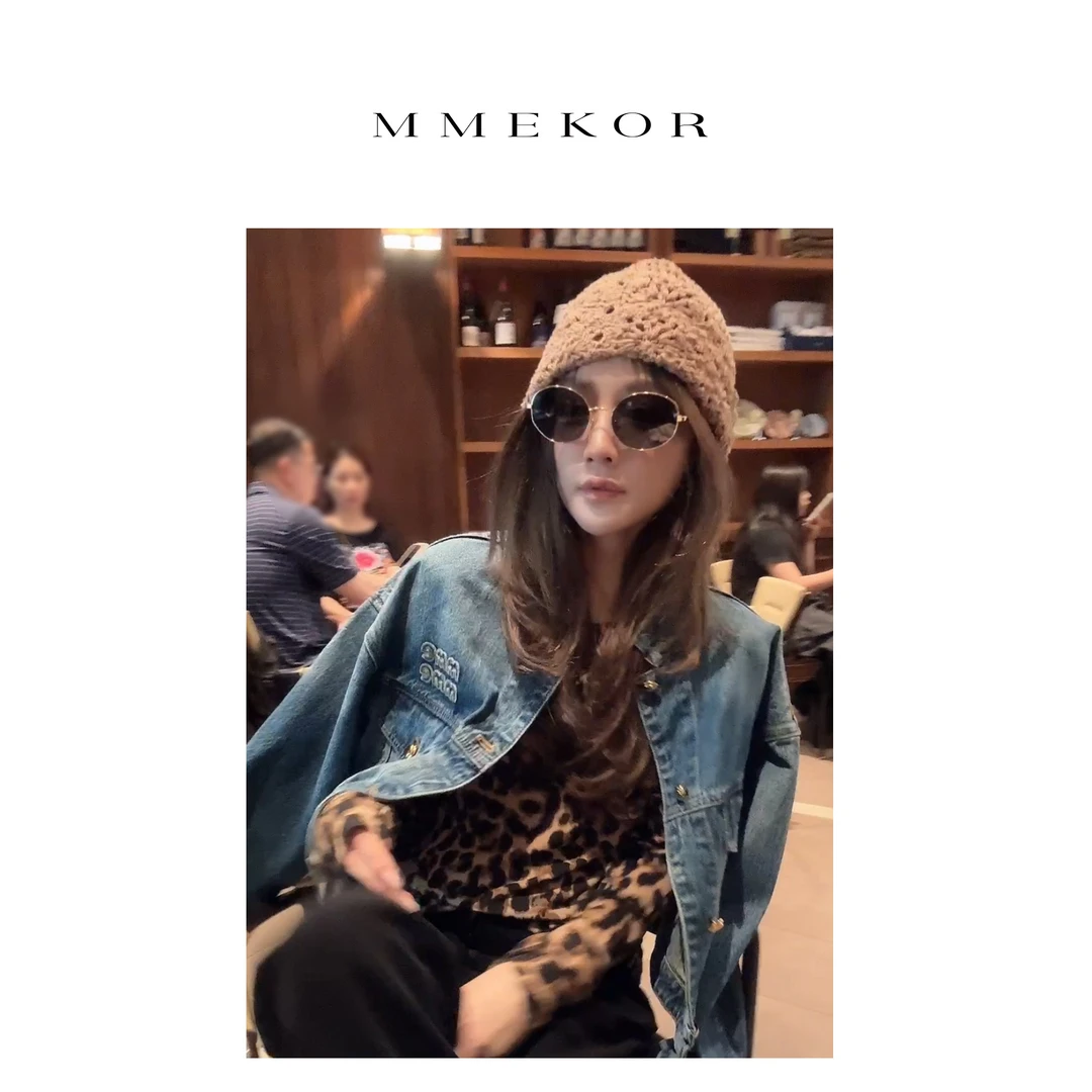 MMEKOR “黑金缪女士”外套  摩登街头牛仔上衣 88353