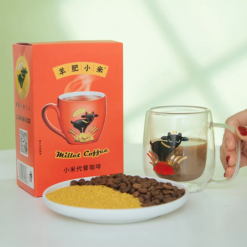 羊肥小米速溶咖啡150g*4盒