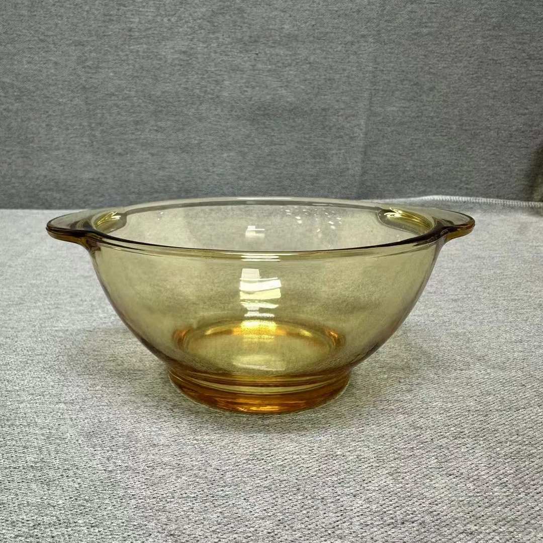 1-011 双耳玻璃碗 13.4*6.3CM 容量550ML 重约330G