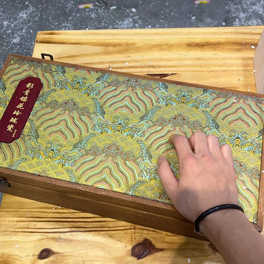 【闪购商品】1刺绣礼盒竹节凤鸣壶盖碗玲珑瓷套装