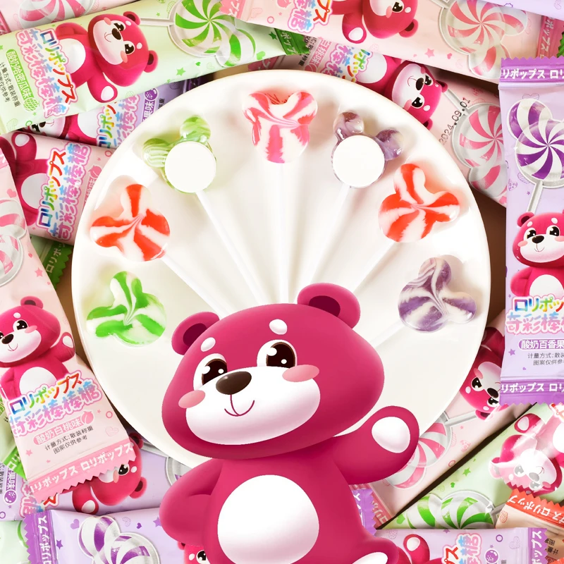 爆款双色棒棒糖果味可爱米奇造型儿童送礼馋嘴小零食高颜值喜糖