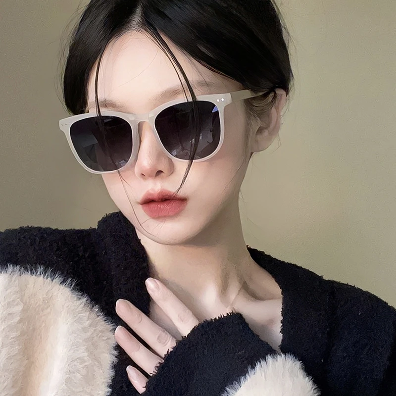高级感ins灰椰茶墨镜偏光防晒【折叠眼镜】显脸小太阳镜男女潮