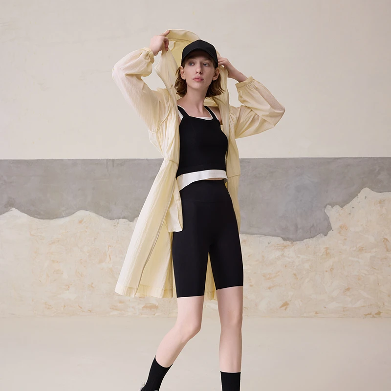 MSLAN白凉凉UPF50+收腰速干防晒服轻盈凉感防紫外线风衣女MGBW550