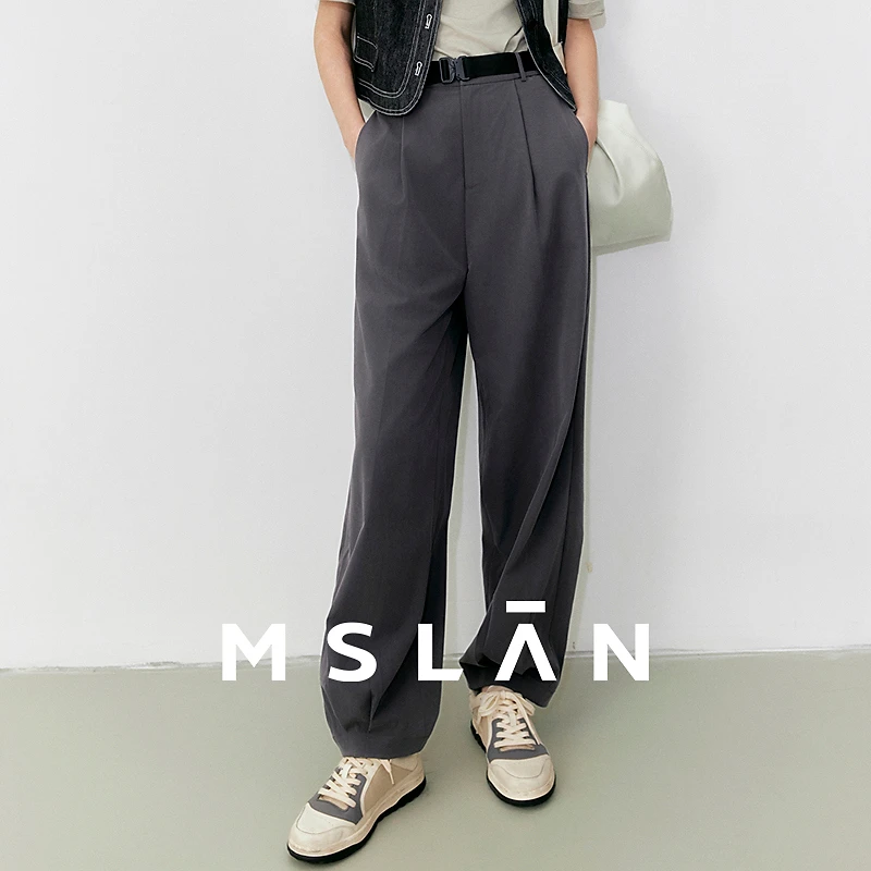 MSLAN商场同新款时尚气质简约休闲哈伦裤工装商务女MGCK205