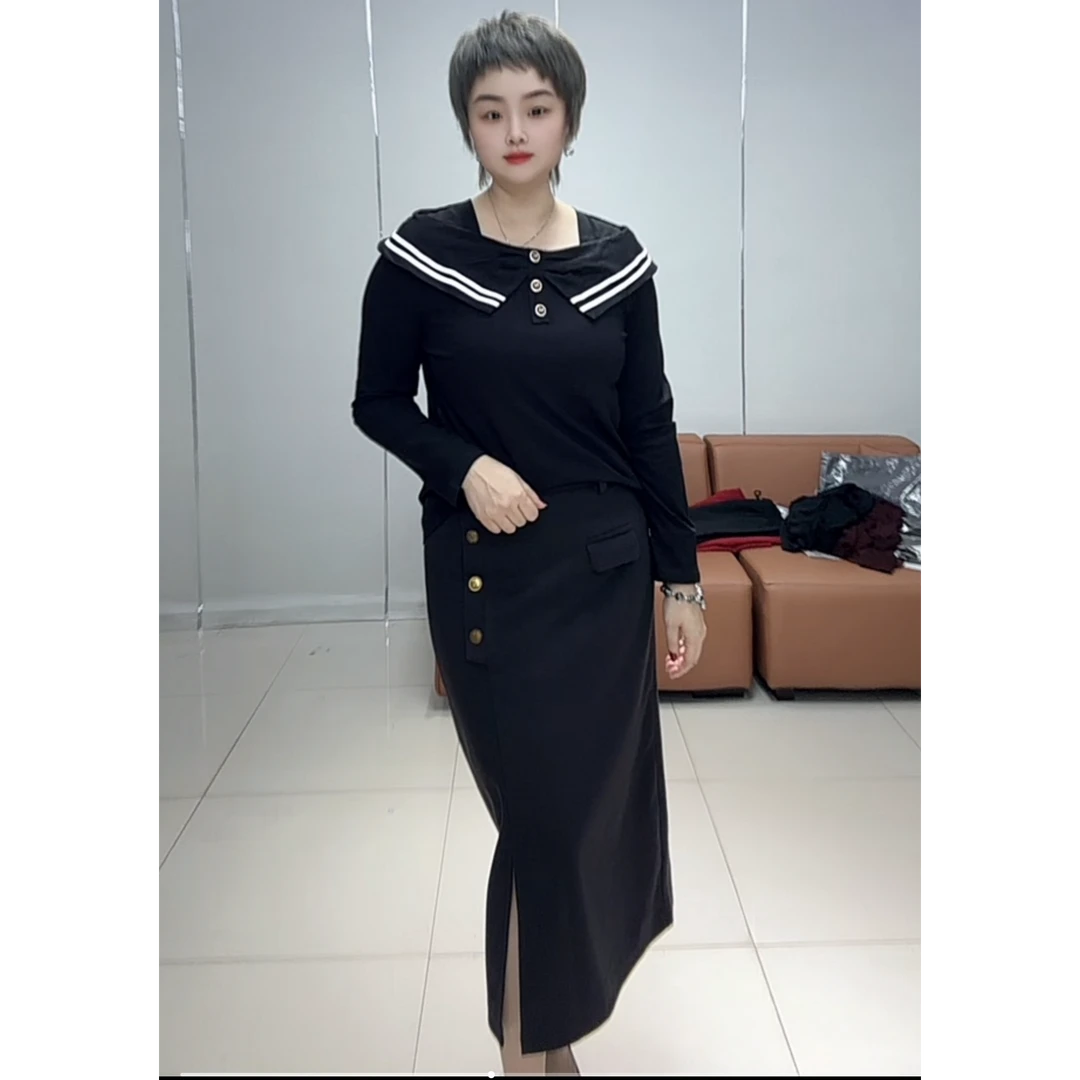 小施家气质设计特色领薄绒显瘦减龄上衣5929