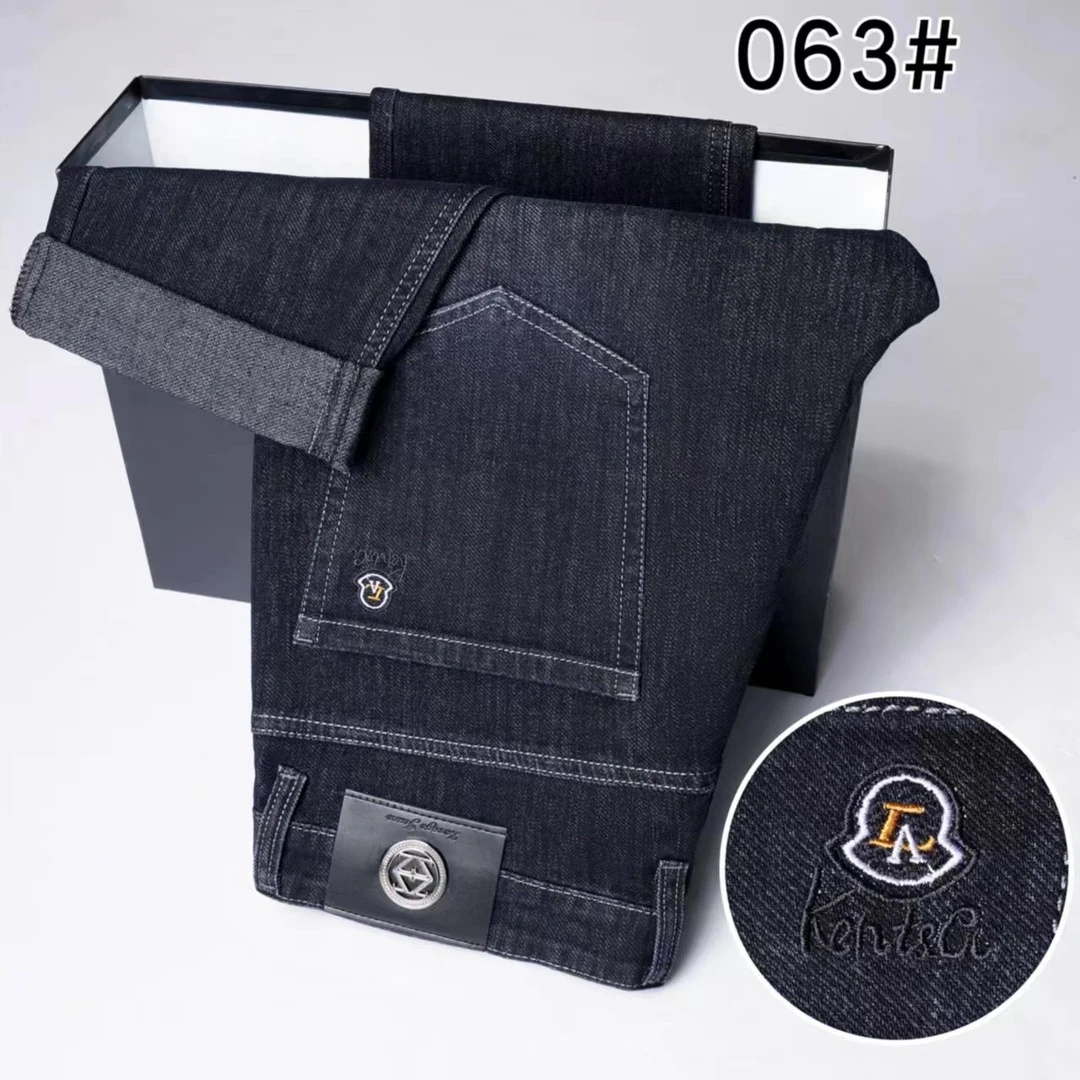 小施家男士时尚百搭商务版牛仔裤060(30码100长)