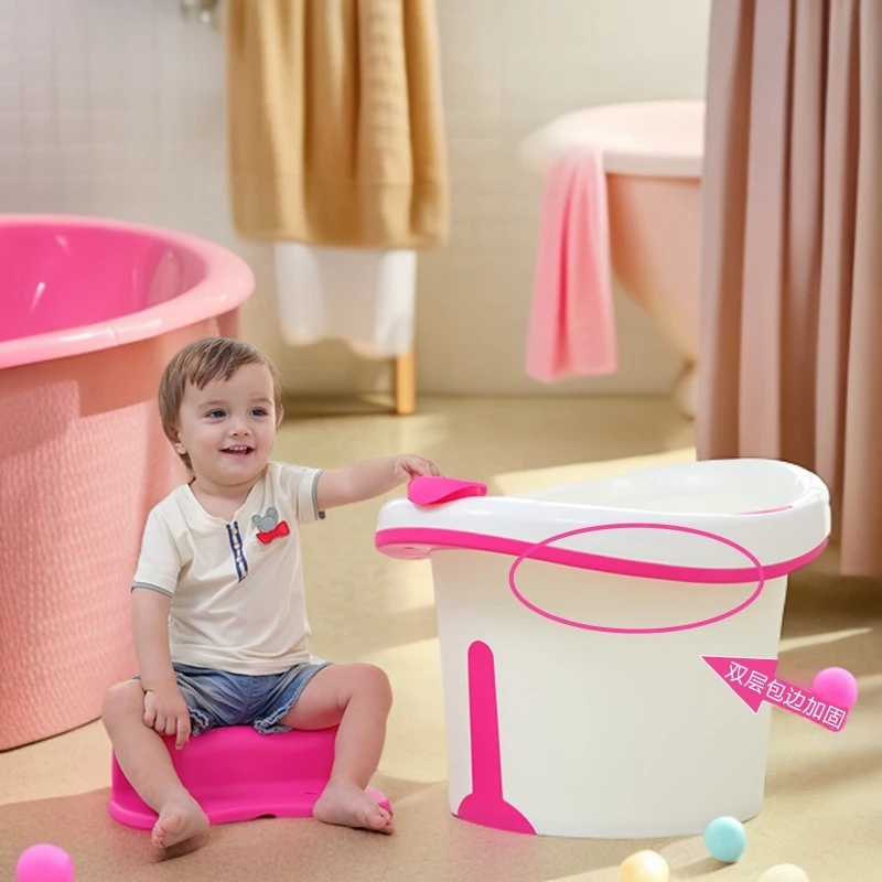 儿童洗澡桶家用沐浴桶儿童泡澡桶可坐宝宝泡澡桶宝宝洗澡桶
