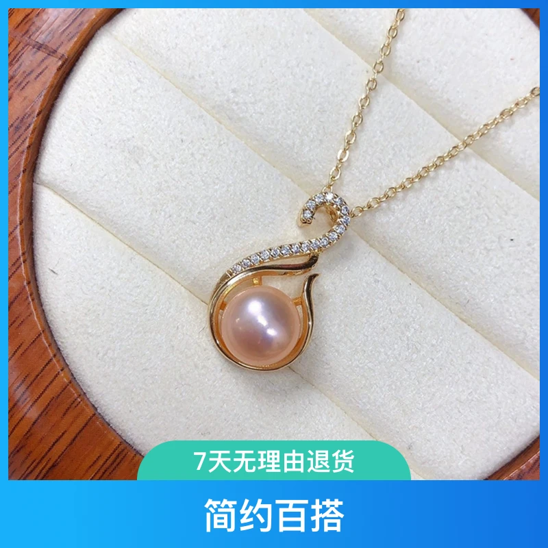 淡水小众银项链气质稀奇古怪轻奢时尚百搭金色简约颈链优雅经典