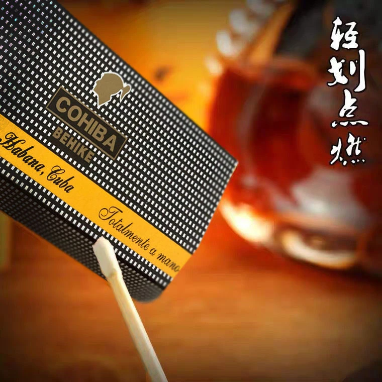 COHIBA高希霸雪茄火柴10CM无磷雪松木雪茄专用长火柴