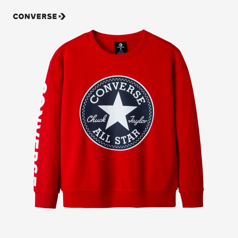Converse/匡威男女童秋季套头无帽卫衣CNVN-FW-D128