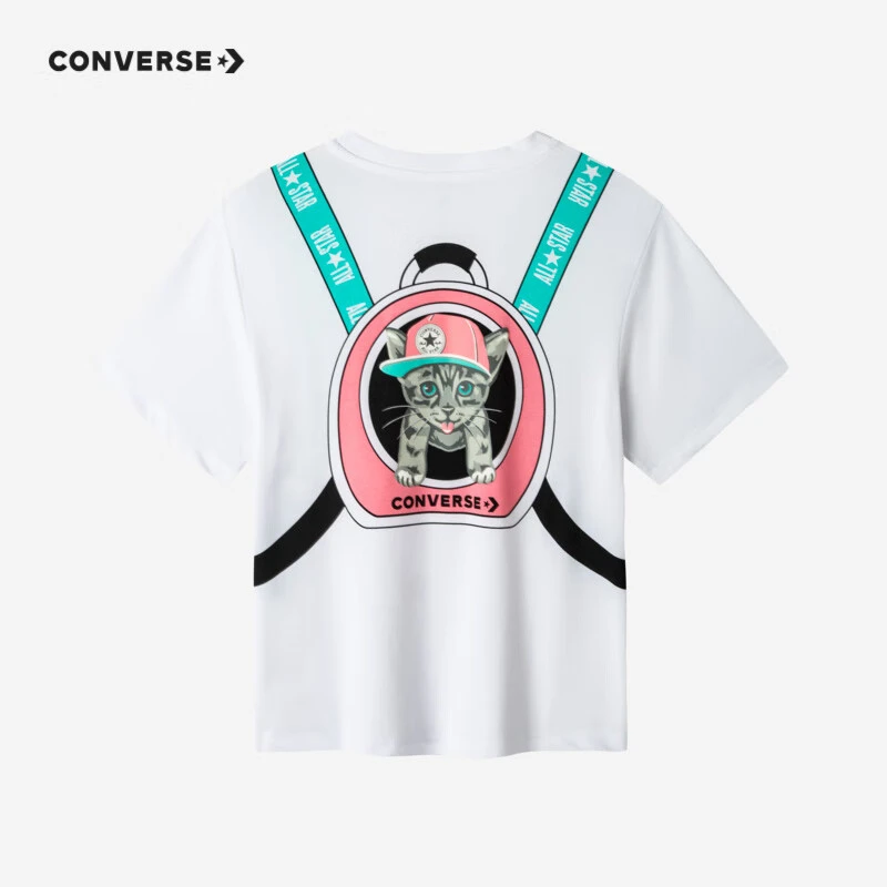 Converse/匡威童装女童夏季休闲时尚短袖T恤CNVG-KT-C424